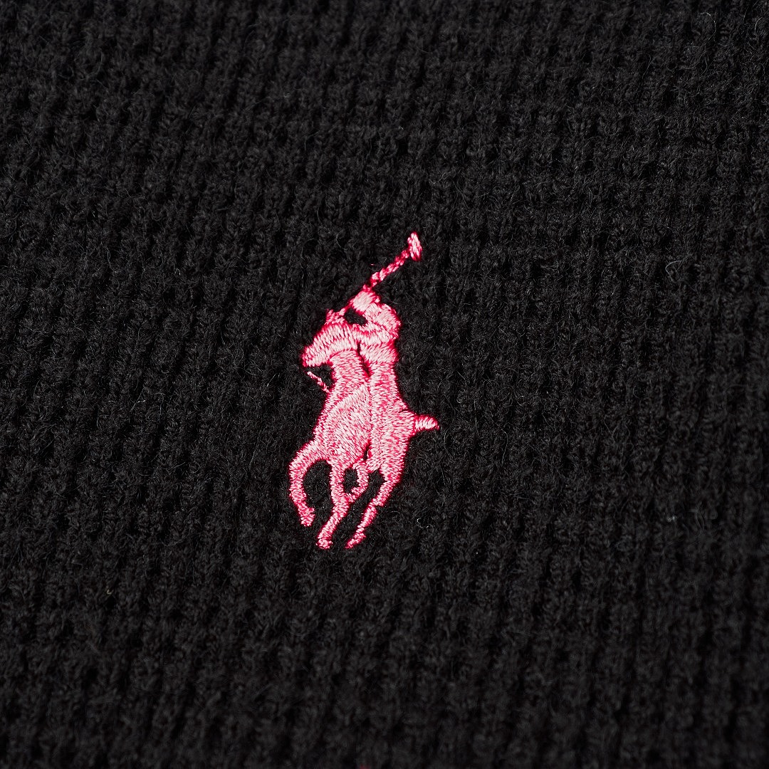 Ralph Lauren Waffle-Knit Logo Hoodie · A3384 — תמונה 12