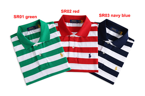 Ralph Lauren Classic Fit Striped Mesh Polo · A2375