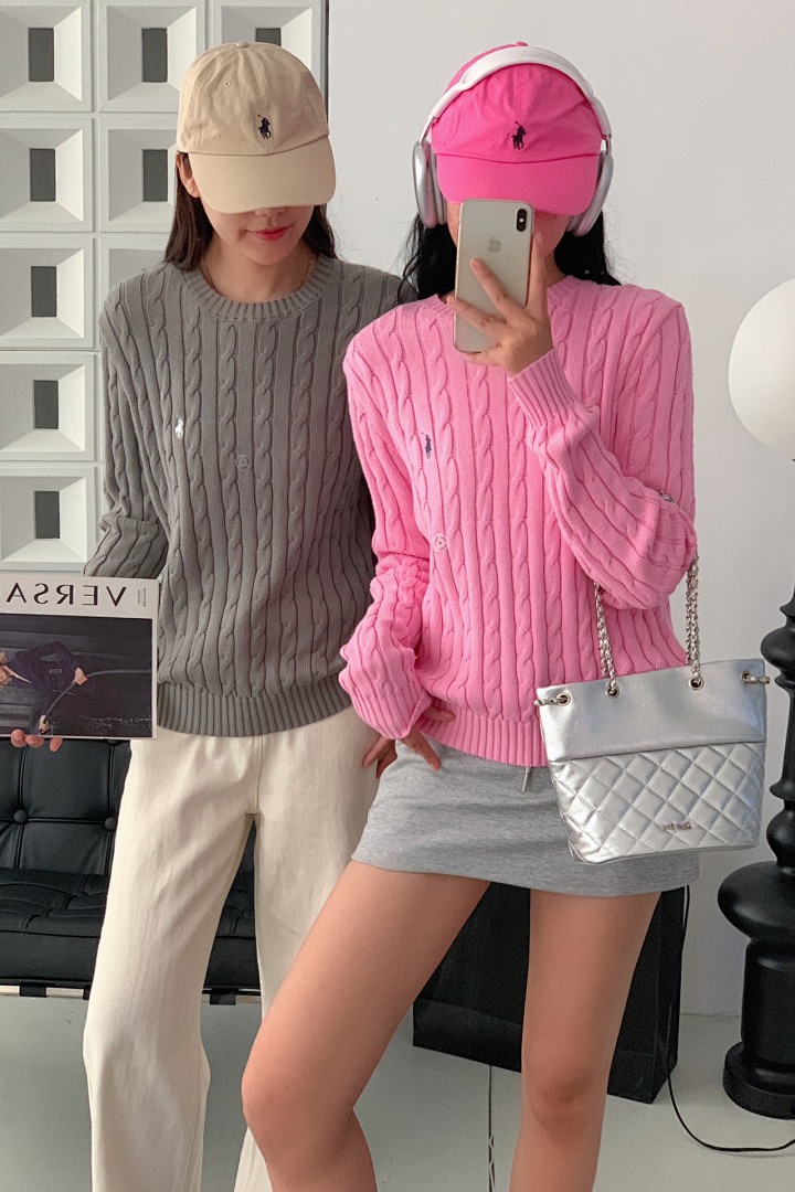 Polo Ralph Lauren Julianna Cable Knit Sweater · A2907
