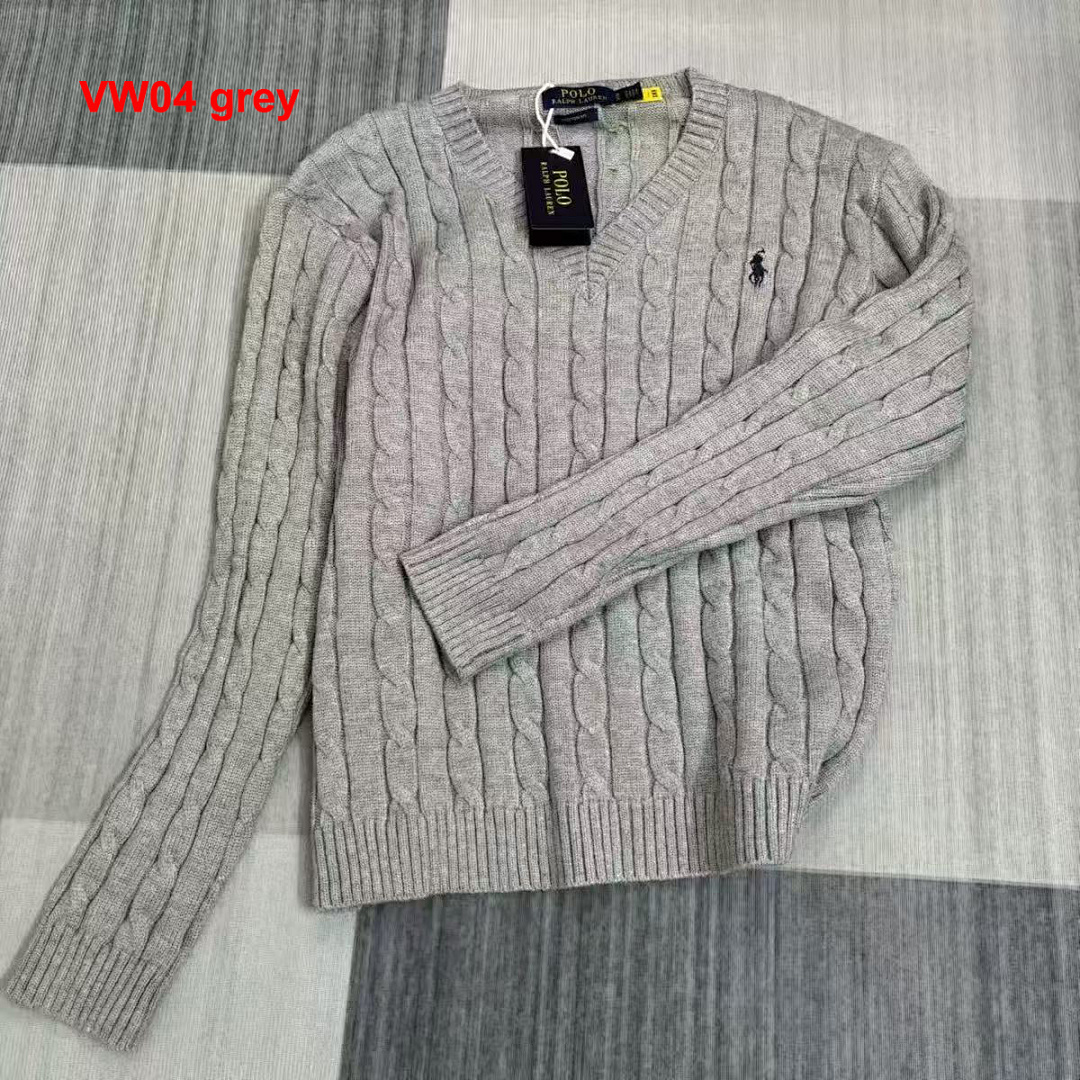 Ralph Lauren Cable-Knit Cotton V-Neck Sweater · A2865 — תמונה 7