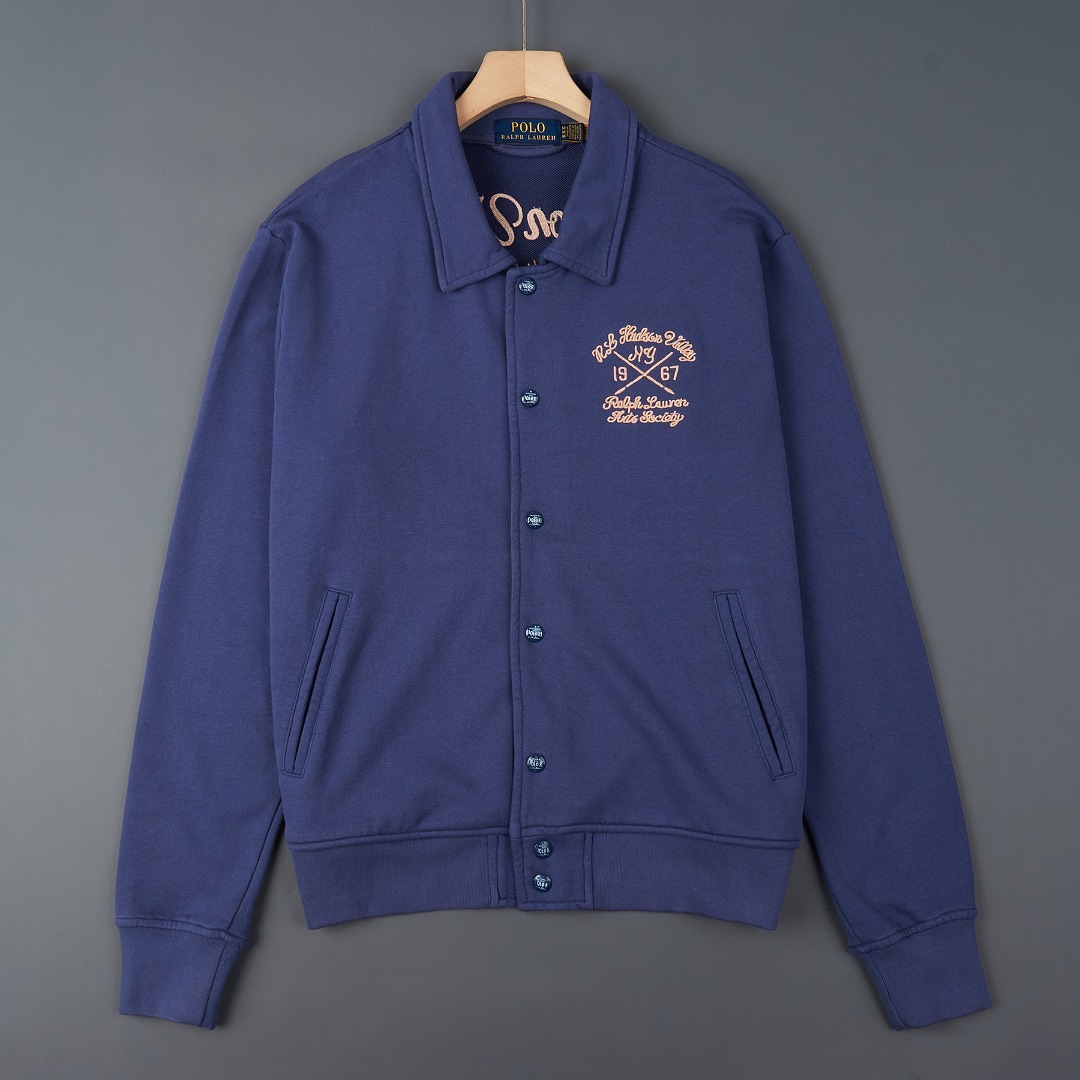 Polo Ralph Lauren Logo Fleece Bomber Jacket · A3449