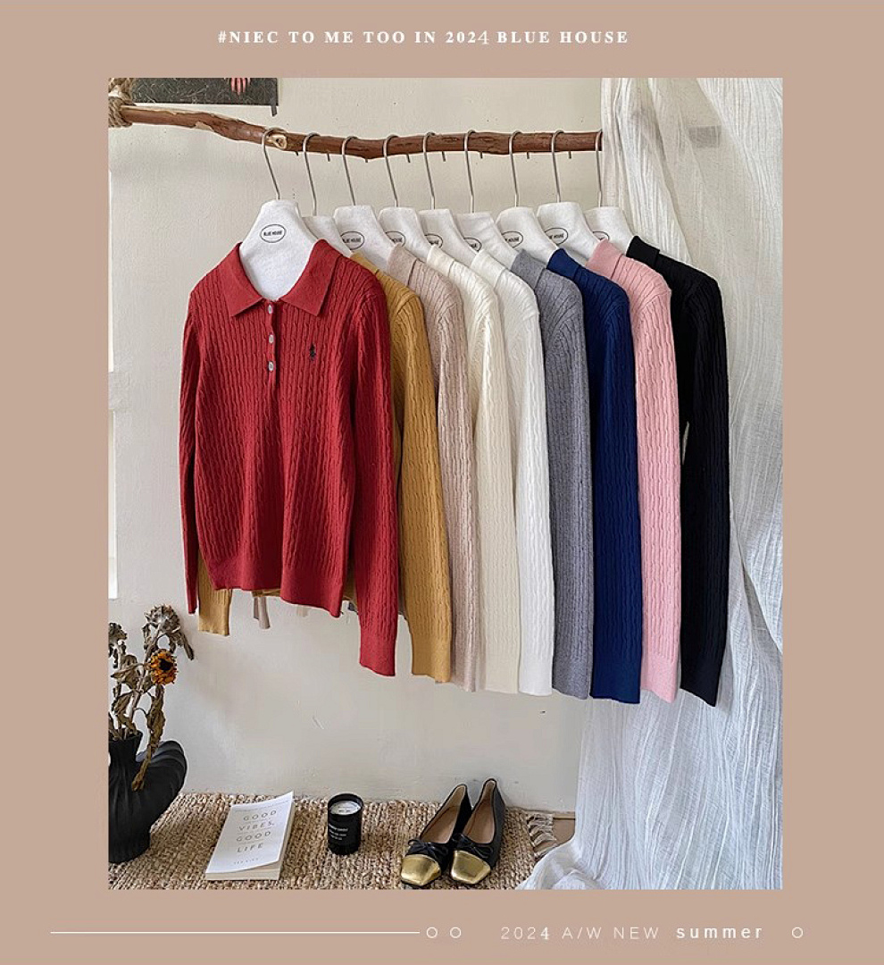 Ralph Lauren Cable-Knit Polo Sweater · A2356 — תמונה 22