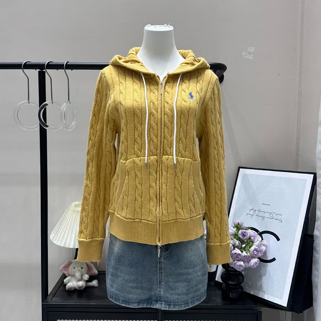Ralph Lauren Cable-Knit Cotton Full-Zip Hoodie · A2732 — תמונה 15