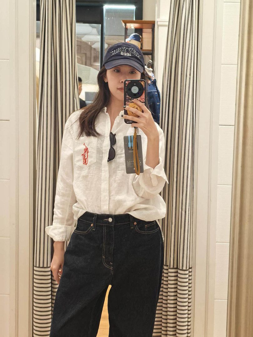 Polo Ralph Lauren Embroidered Big Pony Oversize Linen · A3085 — תמונה 8