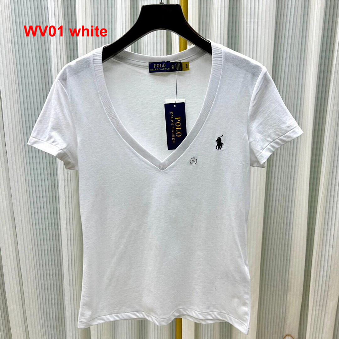 Ralph Lauren Cotton Jersey V-Neck Tee · A2187