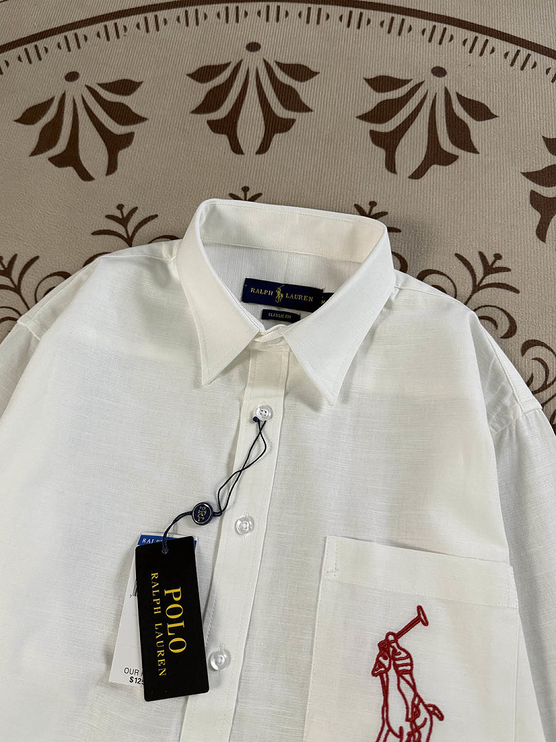 Polo Ralph Lauren Embroidered Big Pony Oversize Linen · A3085 — תמונה 13