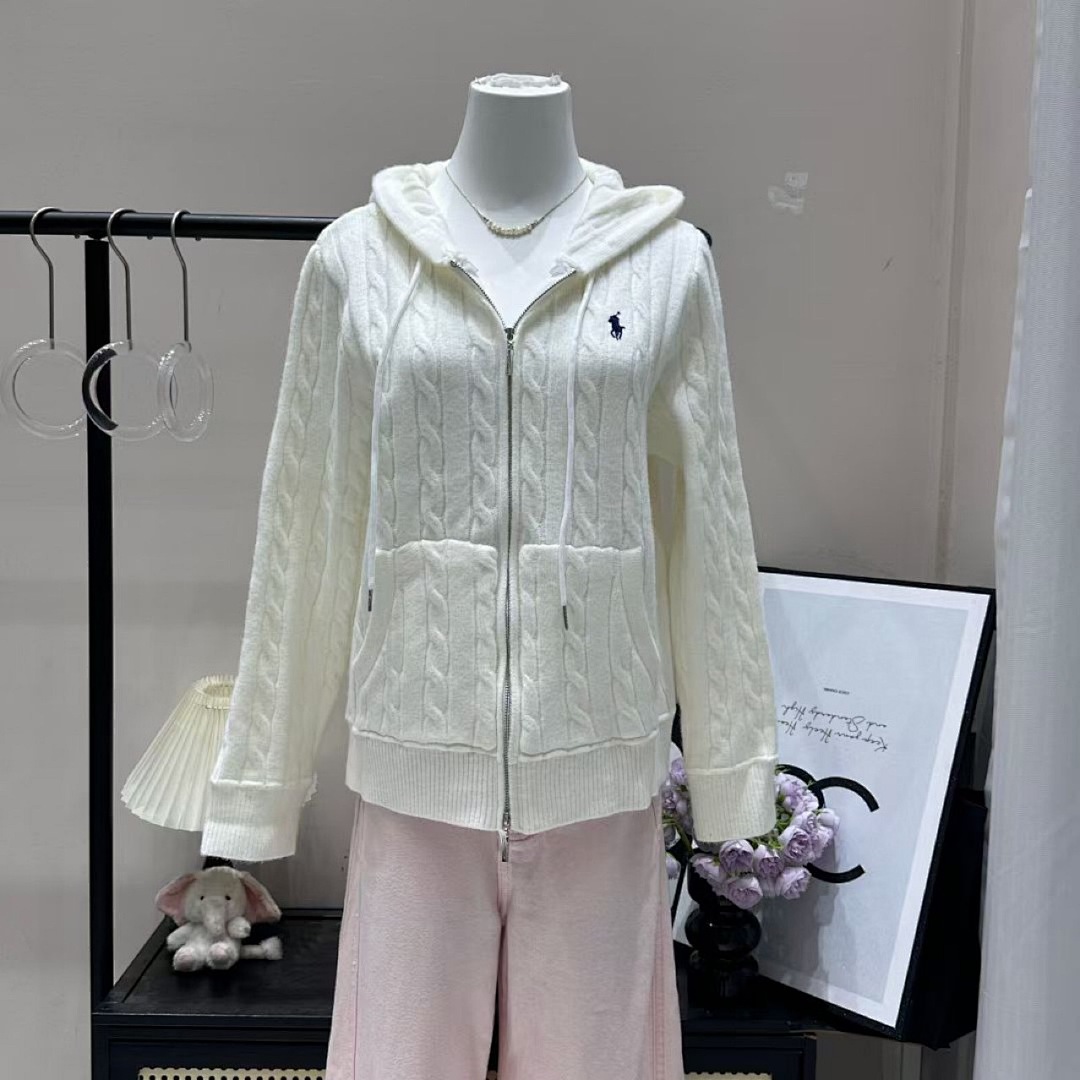Ralph Lauren Cable-Knit Cotton Full-Zip Hoodie · A2732 — תמונה 13