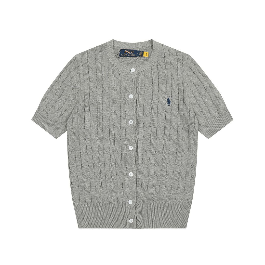 Ralph Lauren Cable-Knit Short-Sleeve Cardigan · A3123 — תמונה 12