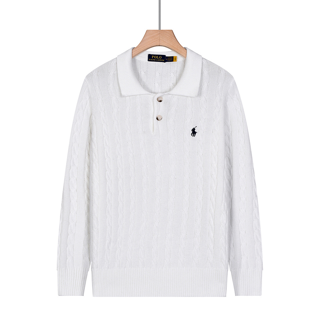 Ralph Lauren Cable-Knit Cotton Polo Sweater · A2569 — תמונה 20