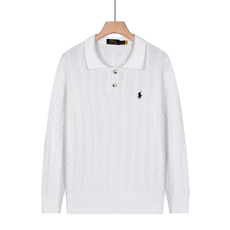 Ralph Lauren Cable-Knit Cotton Polo Sweater · A2569 — תמונה 21