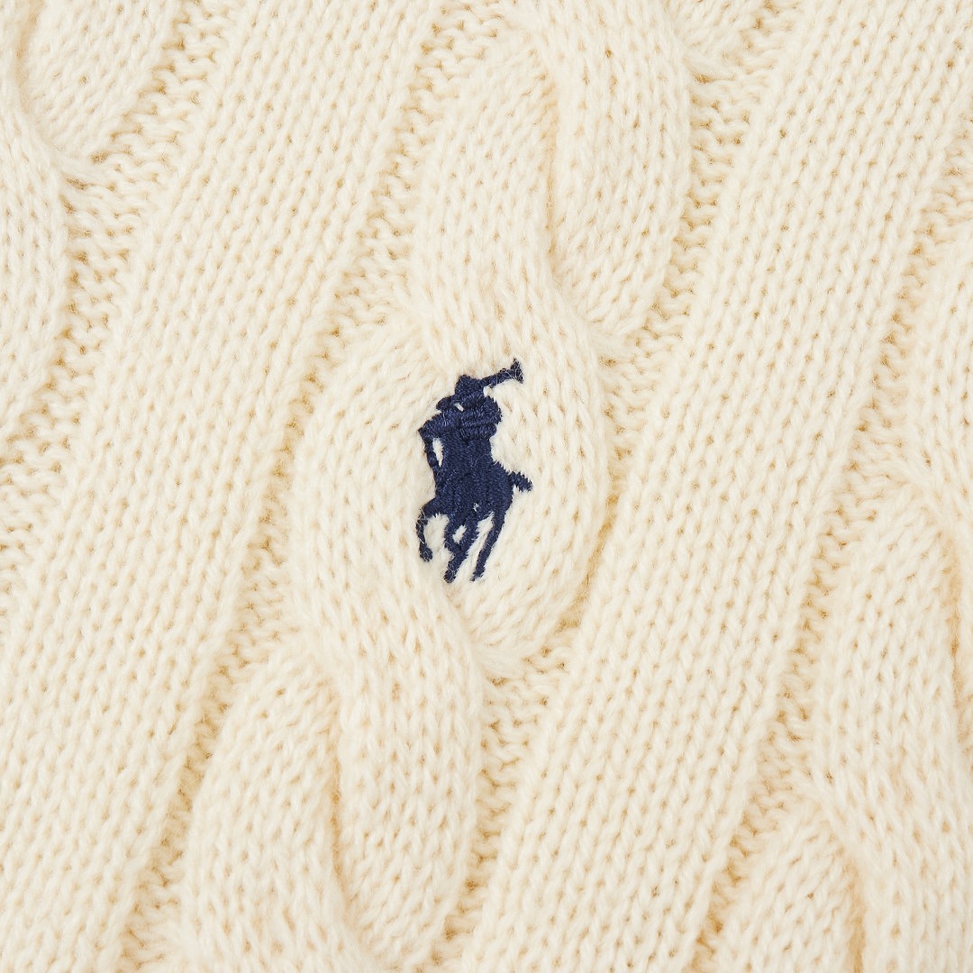 Ralph Lauren Cable Knit Quarter Zip Pullover · A3425 — תמונה 14