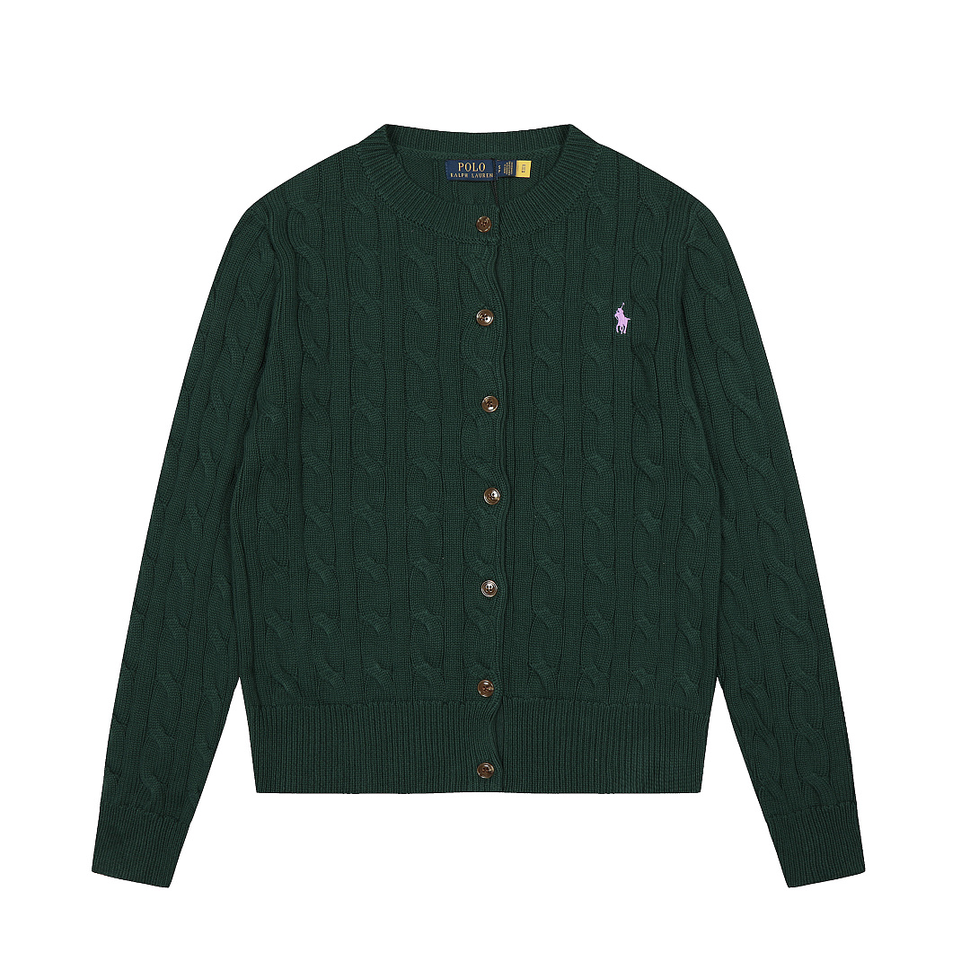Ralph Lauren Cable Knit Cotton Cardigan · A3415 — תמונה 34