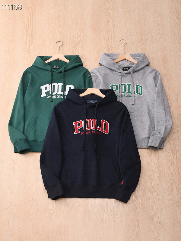 Polo Ralph Lauren RL Fleece Plaid-Logo Hoodie · A2108