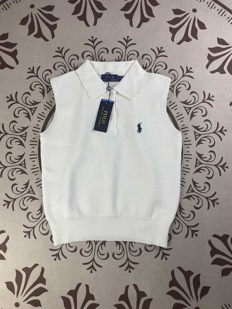 Ralph Lauren Sleeveless Crop Polo Sweater · A2419 — תמונה 13