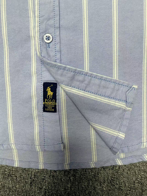 Ralph Lauren Classic Fit Stripe Cotton Broadcloth · A3158 — תמונה 14