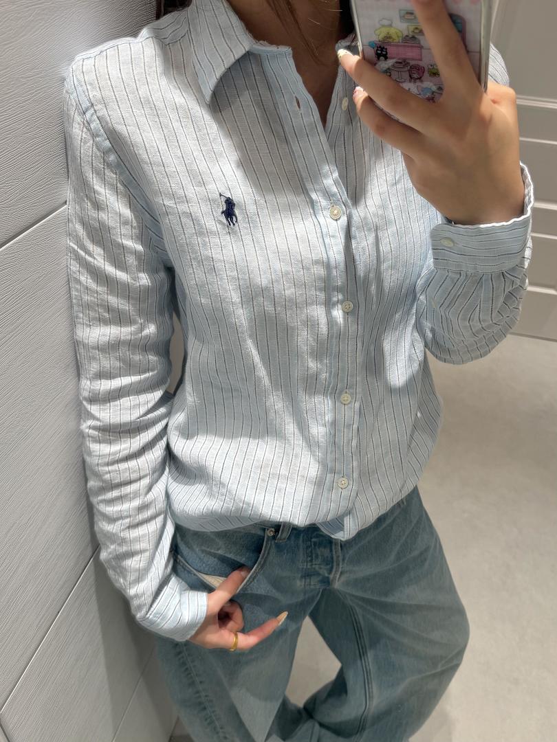 Ralph Lauren Classic Fit Striped Linen Shirt · A3124 — תמונה 4