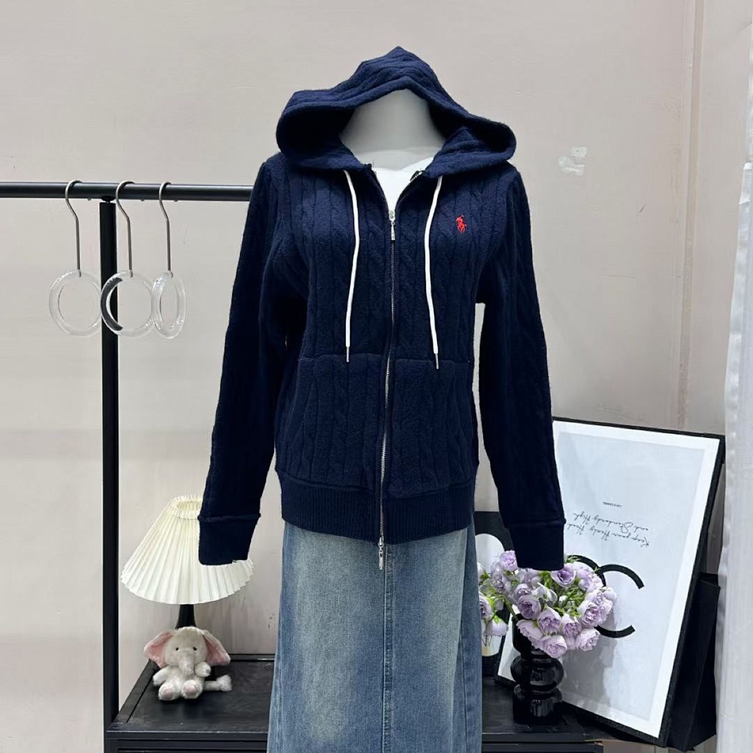Ralph Lauren Cable-Knit Cotton Full-Zip Hoodie · A2732 — תמונה 12