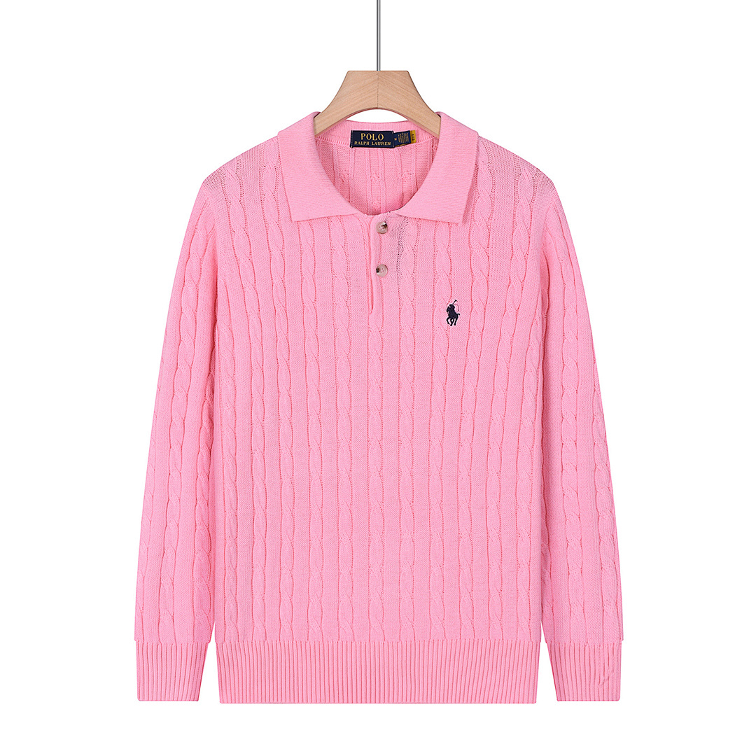 Ralph Lauren Cable-Knit Cotton Polo Sweater · A2569 — תמונה 2