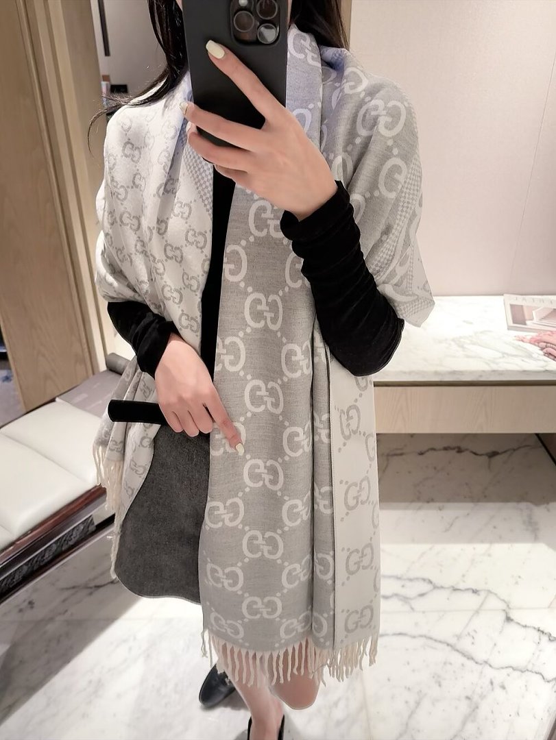 Gucci GG wool scarf · ZT13906 — תמונה 16