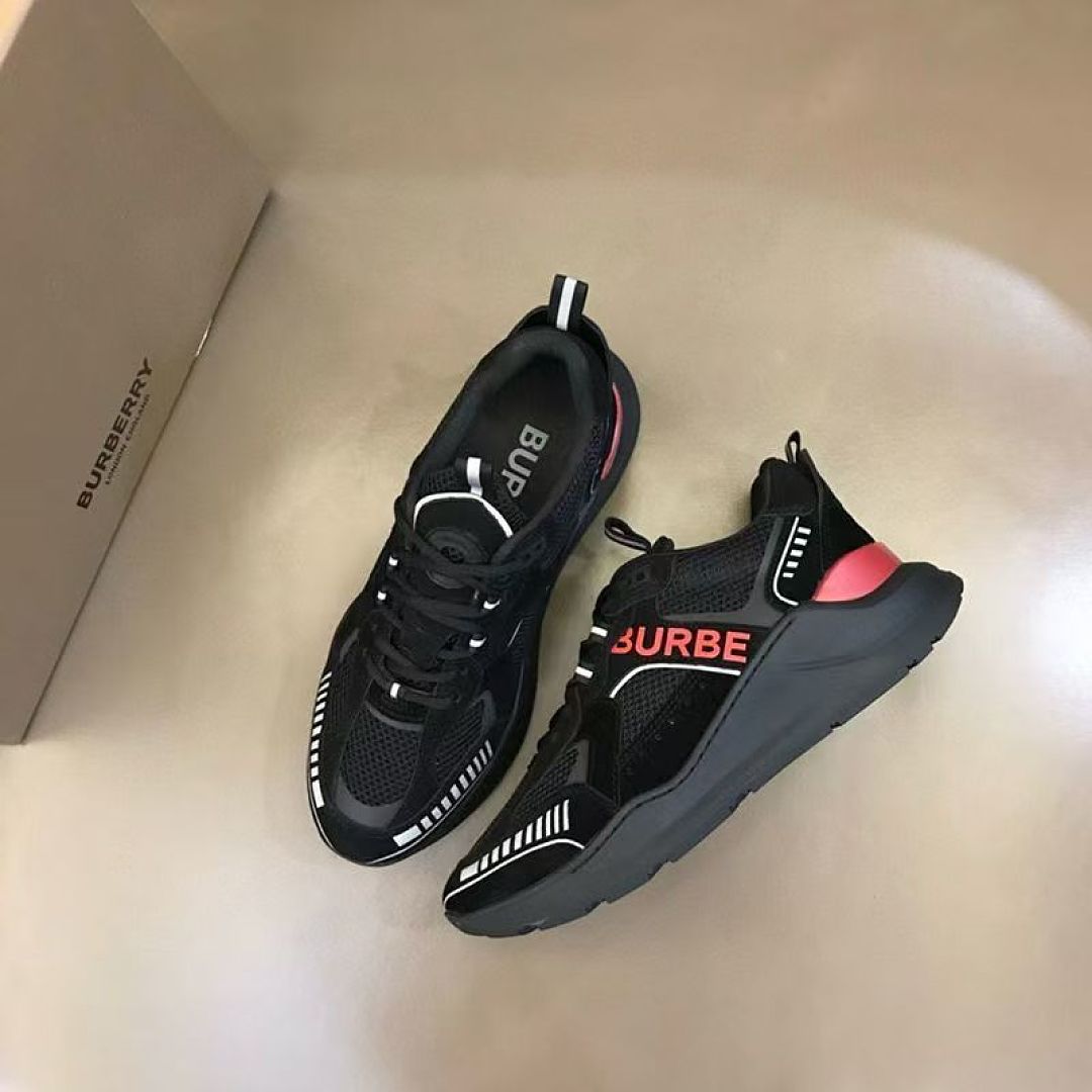 Burberry Check and Leather Sneakers · ZT14218 — תמונה 5