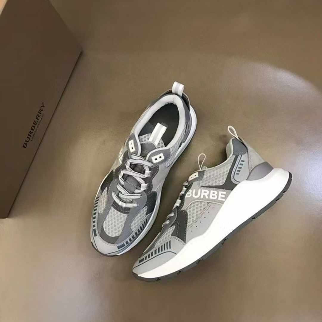 Burberry Check and Leather Sneakers · ZT14218 — תמונה 3