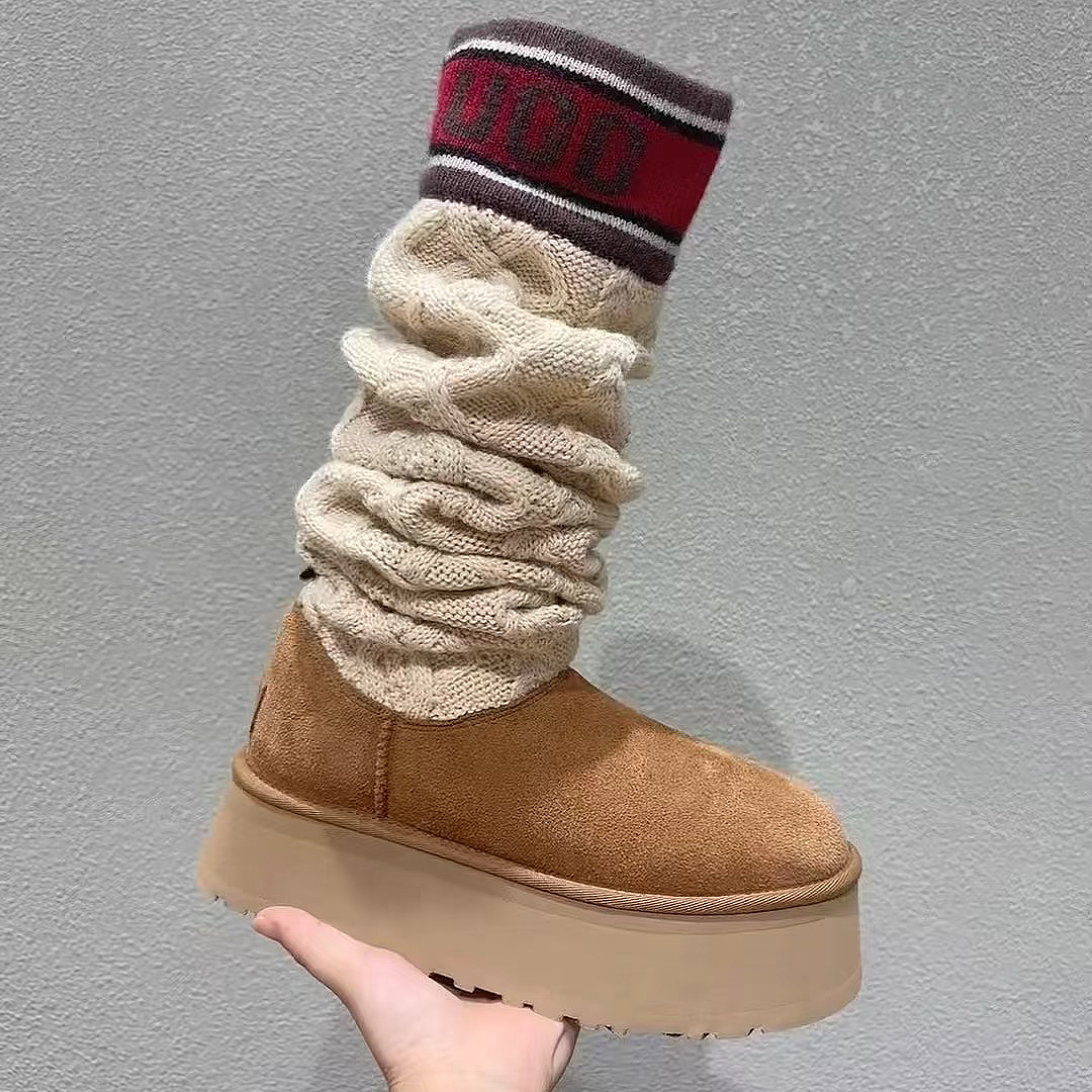UGG Classic Sweater Letter Boot · ZT14147 — תמונה 3