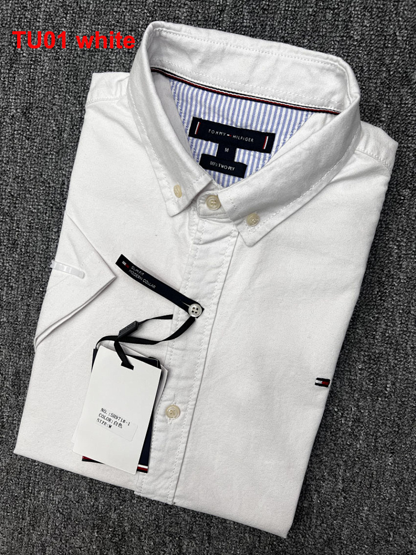Tommy Hilfiger Regular Fit Short-Sleeve Oxford Shirt · A1540 — תמונה 14