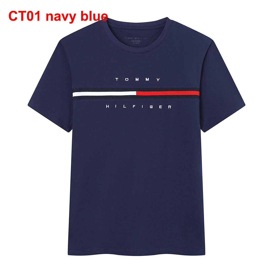 Tommy Hilfiger Embroidered Flag Stripe Logo T-Shirt · A2193 — תמונה 6