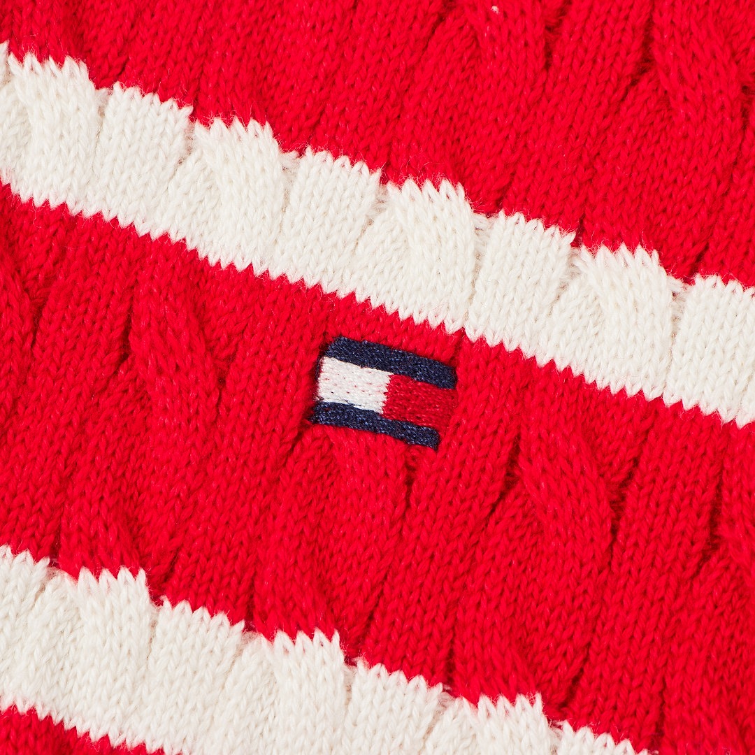 Tommy Hilfiger Stripe Cable Knit Cardigan · A3405 — תמונה 11