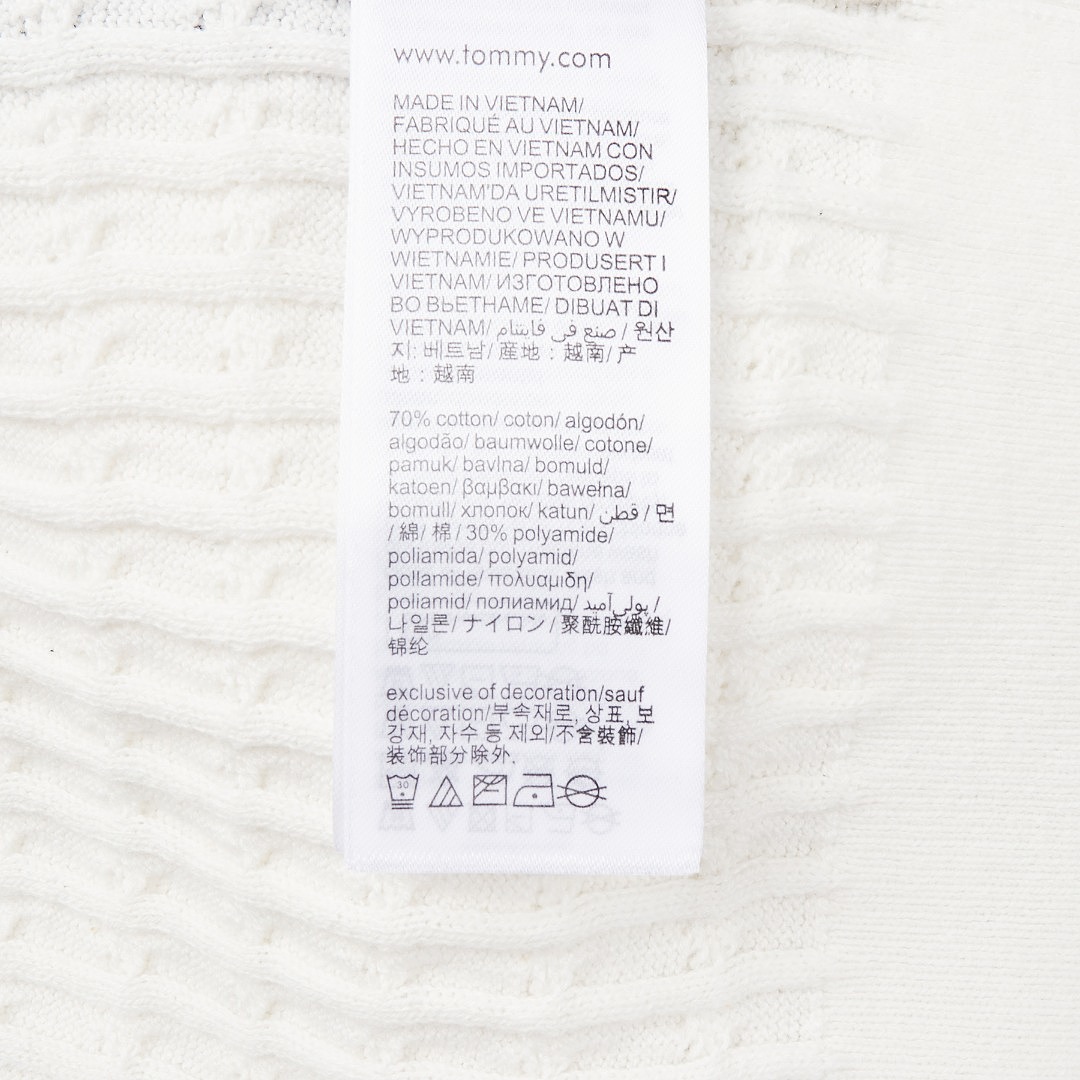 Tommy Hilfiger Cable Knit Slim Sleeveless Polo · A3376 — תמונה 2