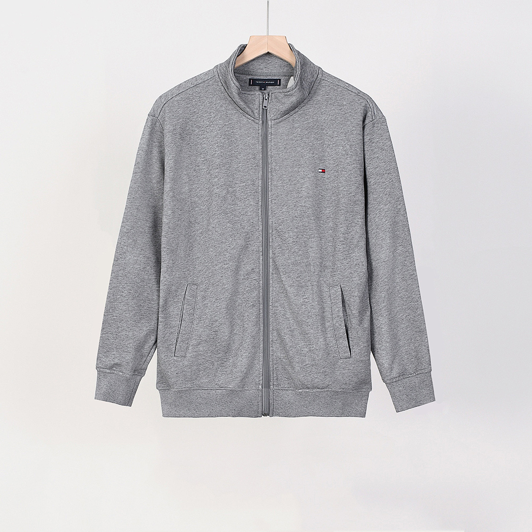 Tommy Hilfiger Stand-Up Collar Zip-Thru Fleece Sweatshirt · A2621 — תמונה 17