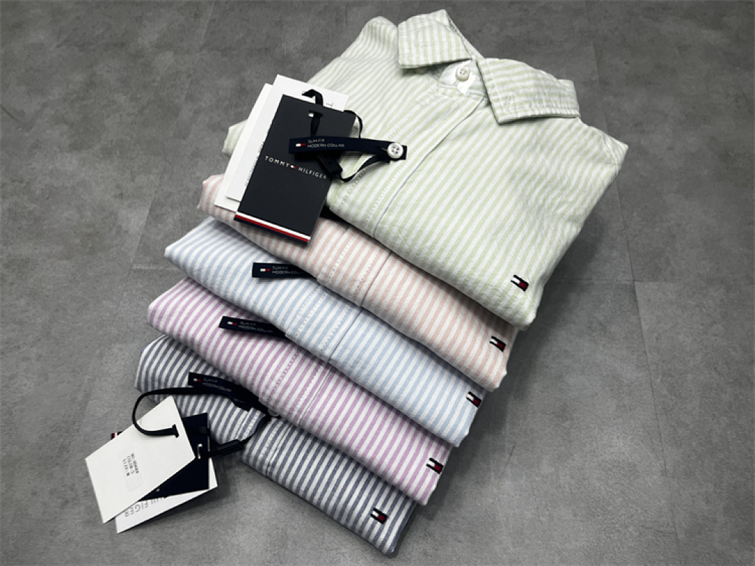 Tommy Hilfiger Regular Fit Stripe Stretch Oxford · A1536 — תמונה 13