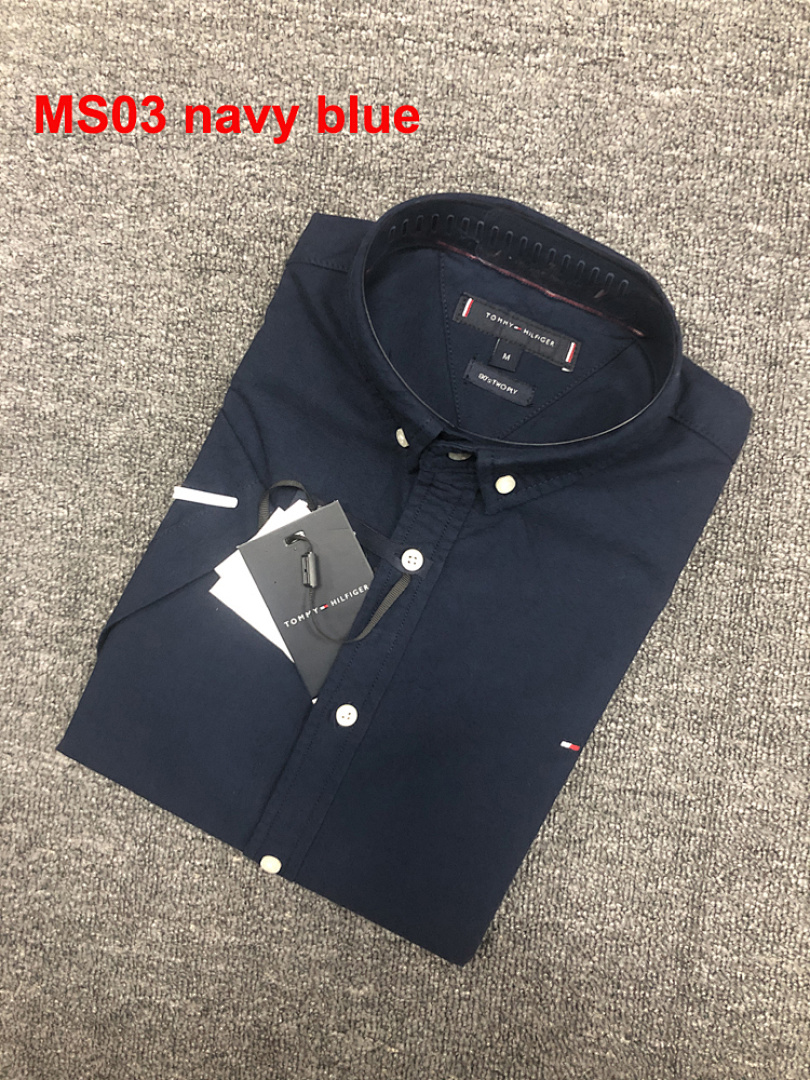 Tommy Hilfiger Regular Fit Short-Sleeve Oxford Shirt · A575 — תמונה 9