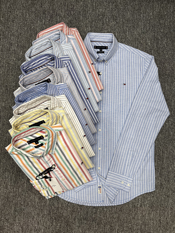Tommy Hilfiger Regular Fit Stripe Oxford Shirt · A2700