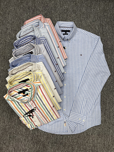 Tommy Hilfiger Regular Fit Stripe Oxford Shirt · A2700