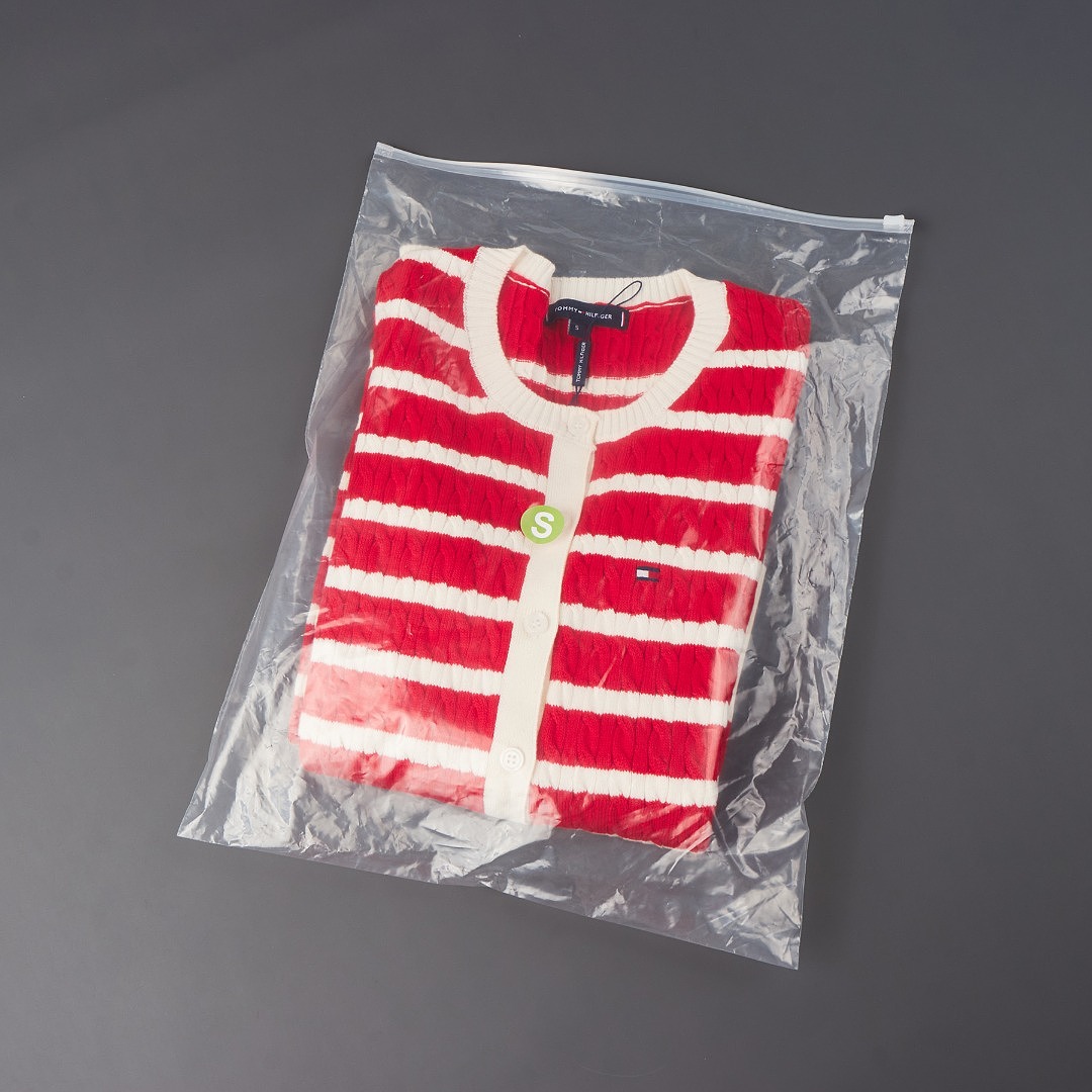 Tommy Hilfiger Stripe Cable Knit Cardigan · A3405 — תמונה 13