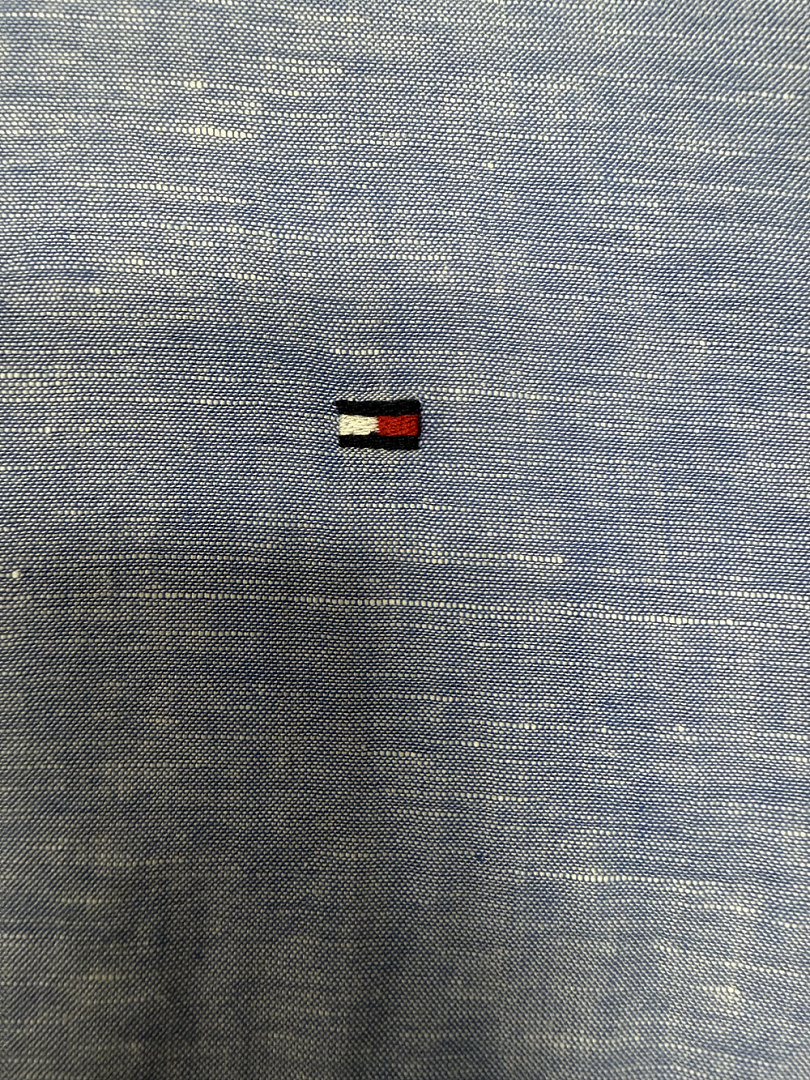 Tommy Hilfiger Regular Fit Band Collar Linen · A3271 — תמונה 14