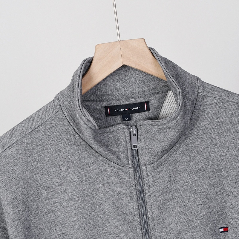 Tommy Hilfiger Stand-Up Collar Zip-Thru Fleece Sweatshirt · A2621 — תמונה 14