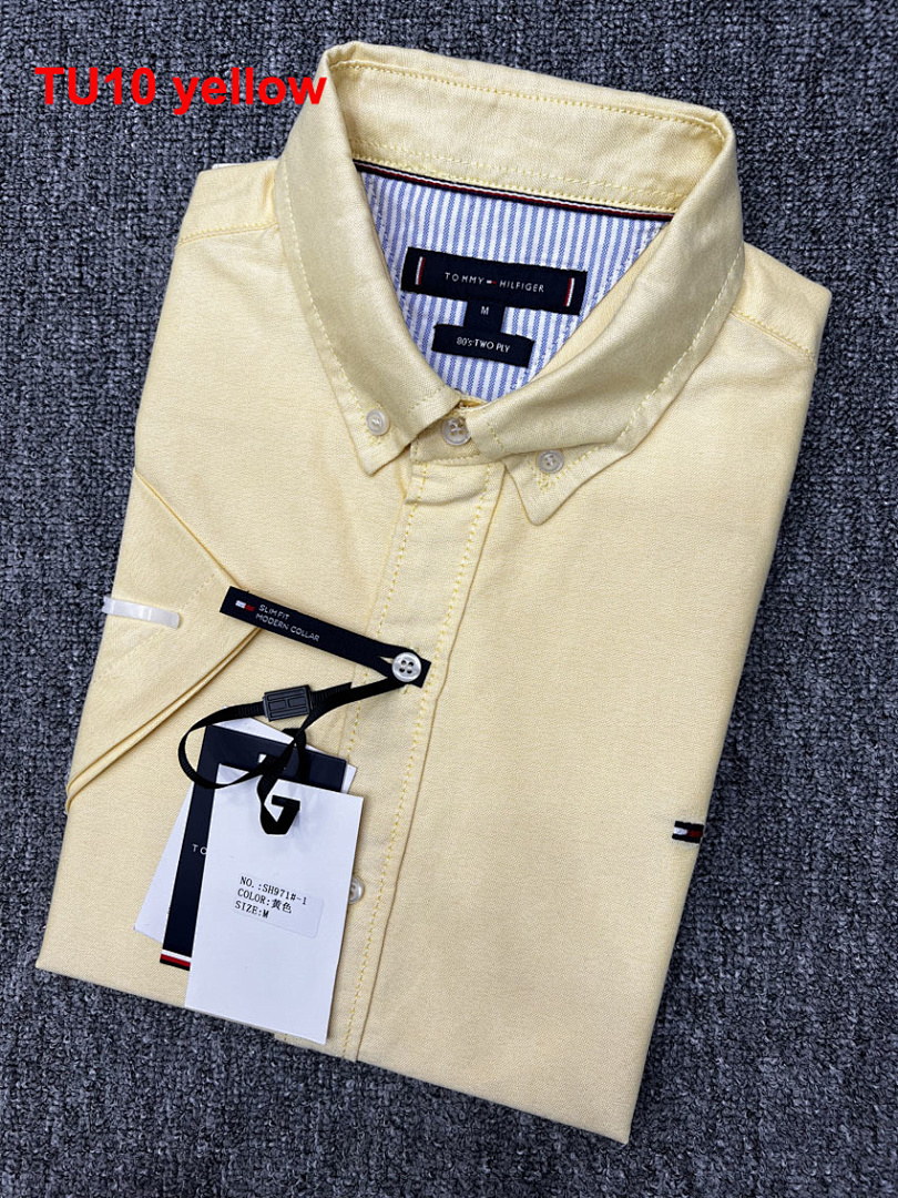 Tommy Hilfiger Regular Fit Short-Sleeve Oxford Shirt · A1540 — תמונה 8