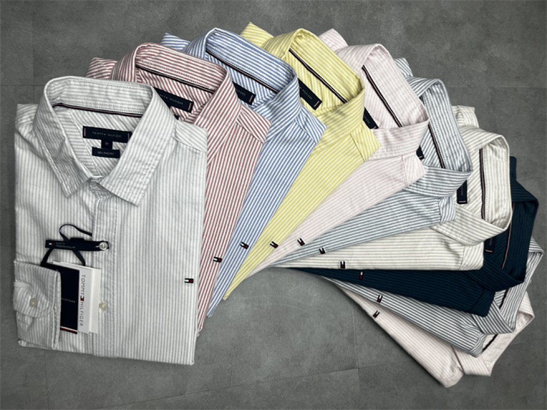 Tommy Hilfiger Regular Fit Stripe Stretch Oxford · A1583 — תמונה 17