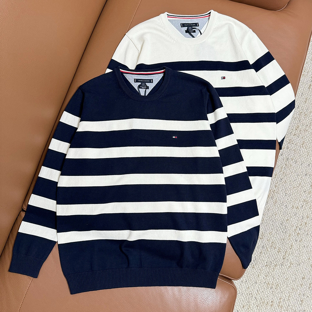 Tommy Hilfiger Rugby Stripe Crewneck Sweater · A3386 — תמונה 17