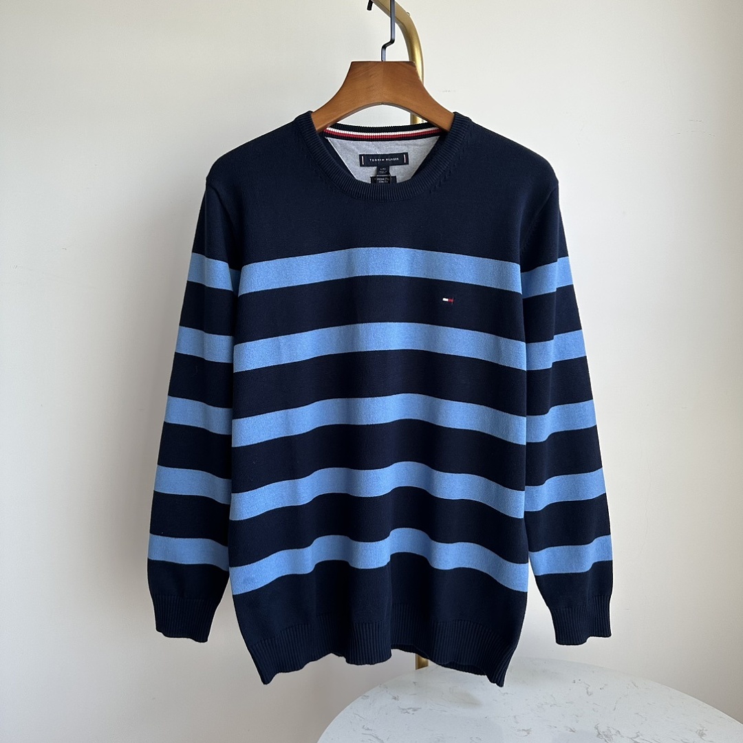Tommy Hilfiger Rugby Stripe Crewneck Sweater · A3386 — תמונה 7