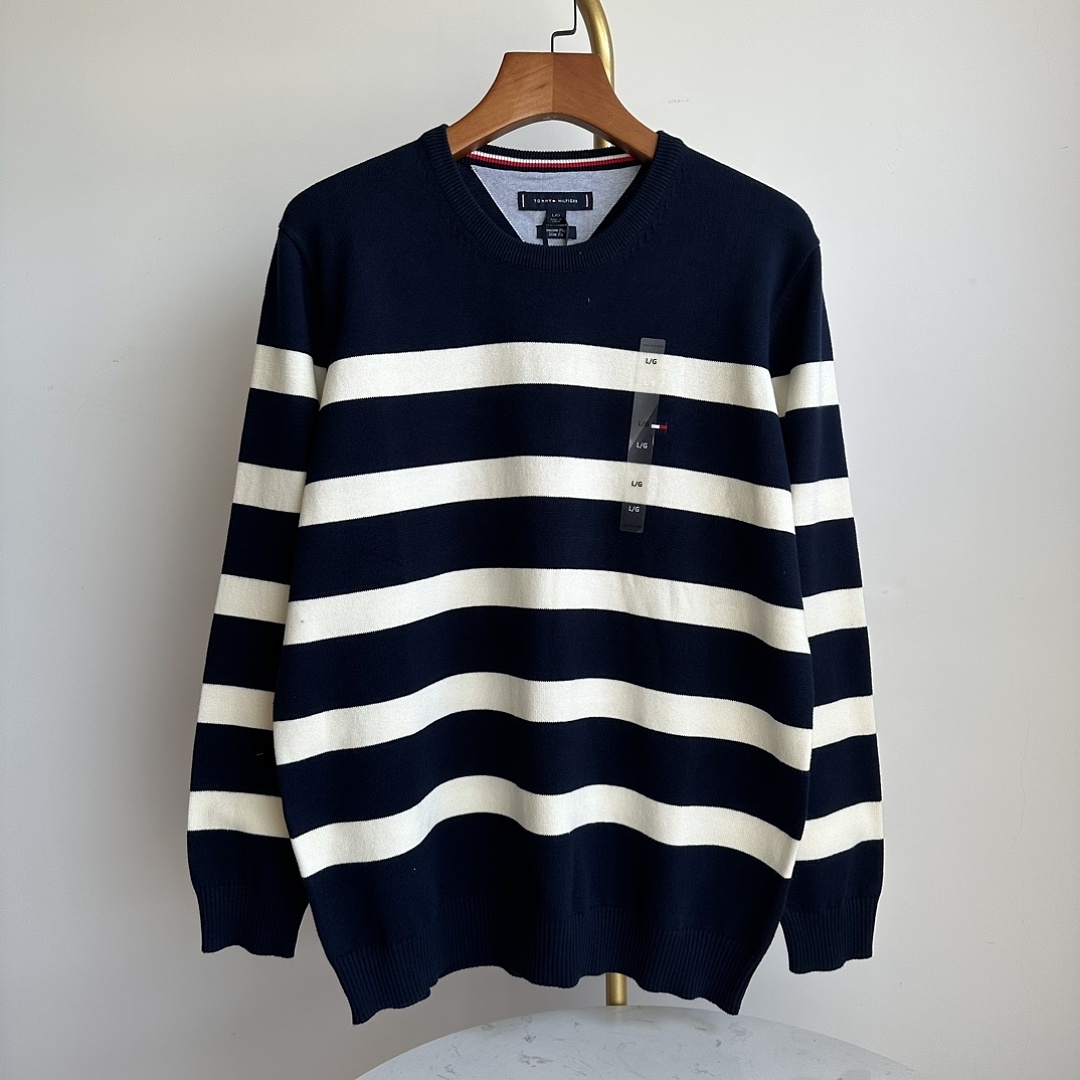 Tommy Hilfiger Rugby Stripe Crewneck Sweater · A3386 — תמונה 9