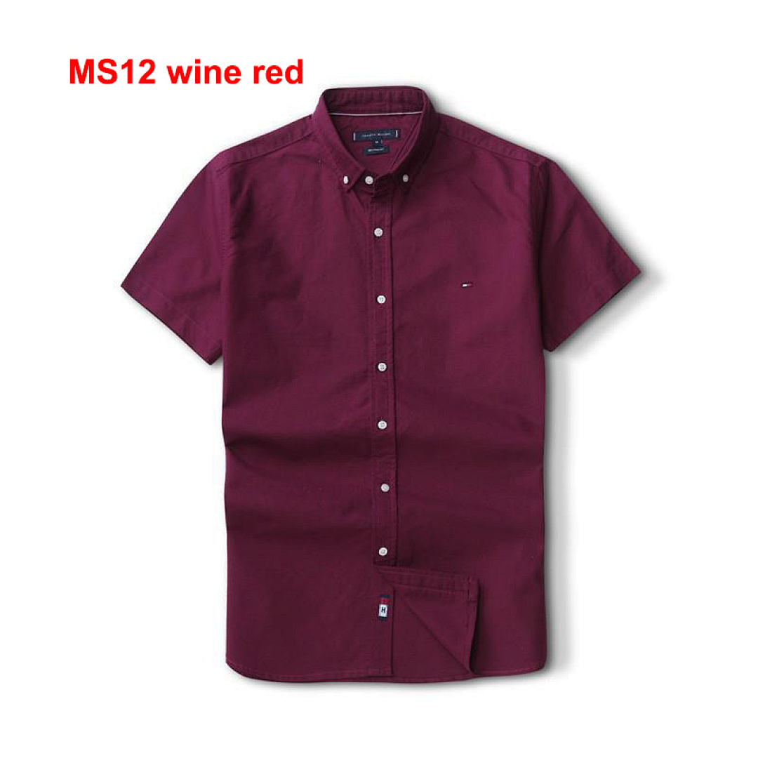 Tommy Hilfiger Regular Fit Short-Sleeve Oxford Shirt · A575 — תמונה 3