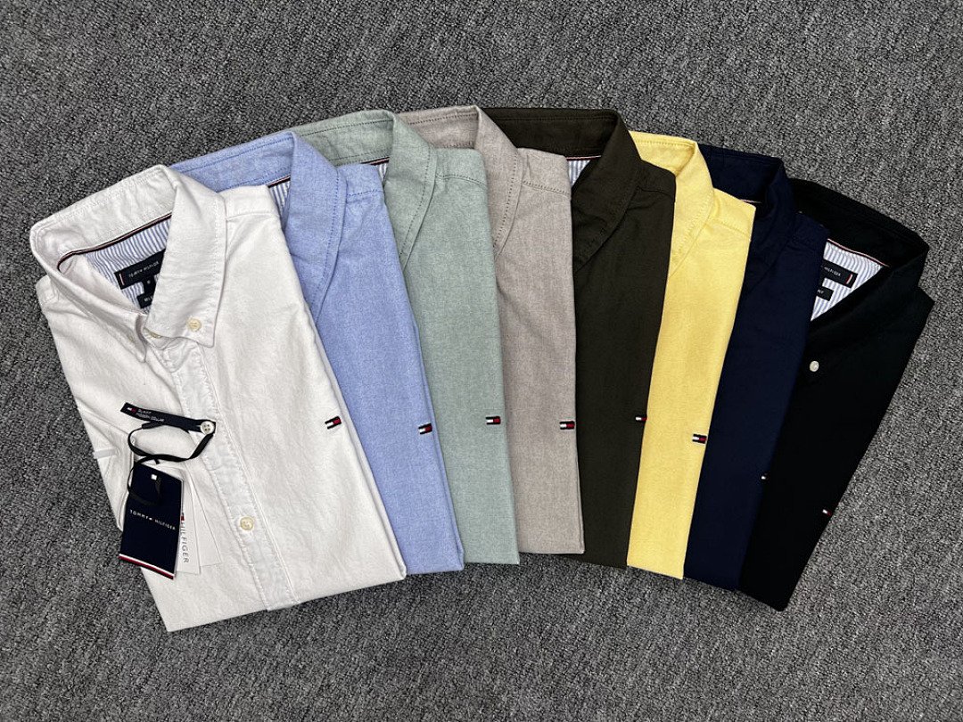 Tommy Hilfiger Regular Fit Short-Sleeve Oxford Shirt · A1540 — תמונה 22