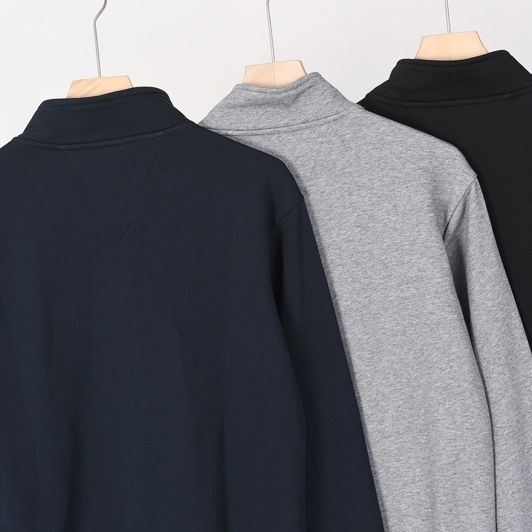 Tommy Hilfiger Stand-Up Collar Zip-Thru Fleece Sweatshirt · A2621 — תמונה 21