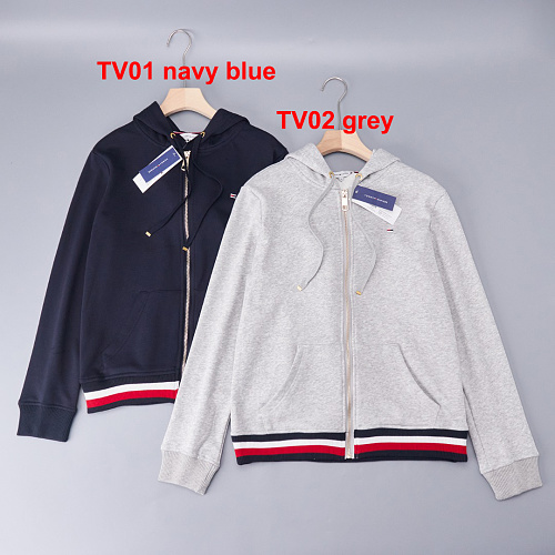 Tommy Hilfiger Signature Stripe Hem Zip Hoodie · A3391