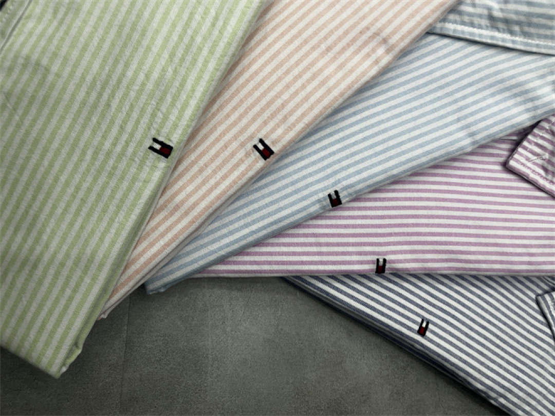 Tommy Hilfiger Regular Fit Stripe Stretch Oxford · A1536 — תמונה 15