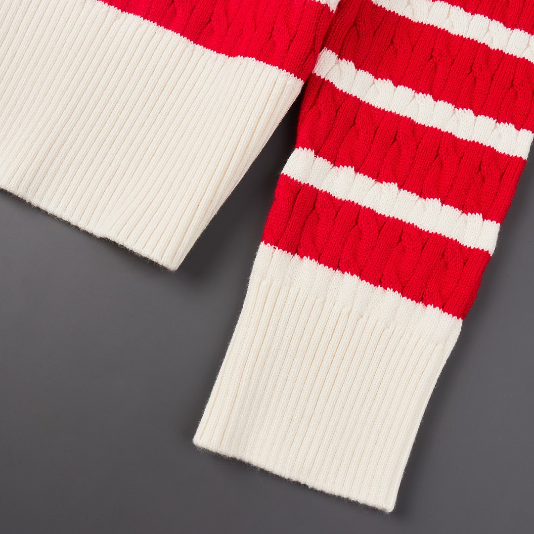 Tommy Hilfiger Stripe Cable Knit Cardigan · A3405 — תמונה 10
