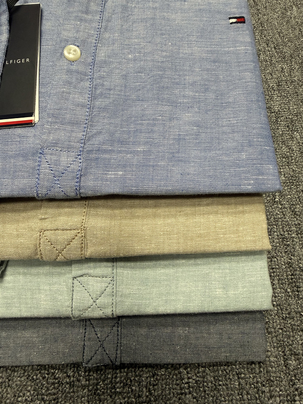Tommy Hilfiger Regular Fit Band Collar Linen · A3271 — תמונה 36